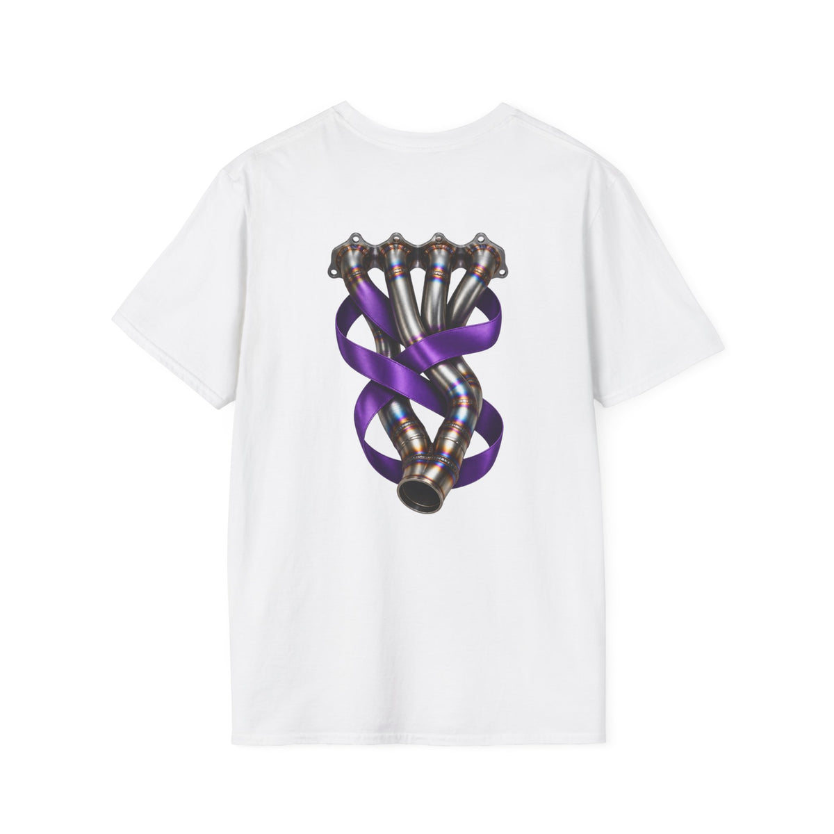 Racing Header with Purple Awareness Ribbon T-Shirt