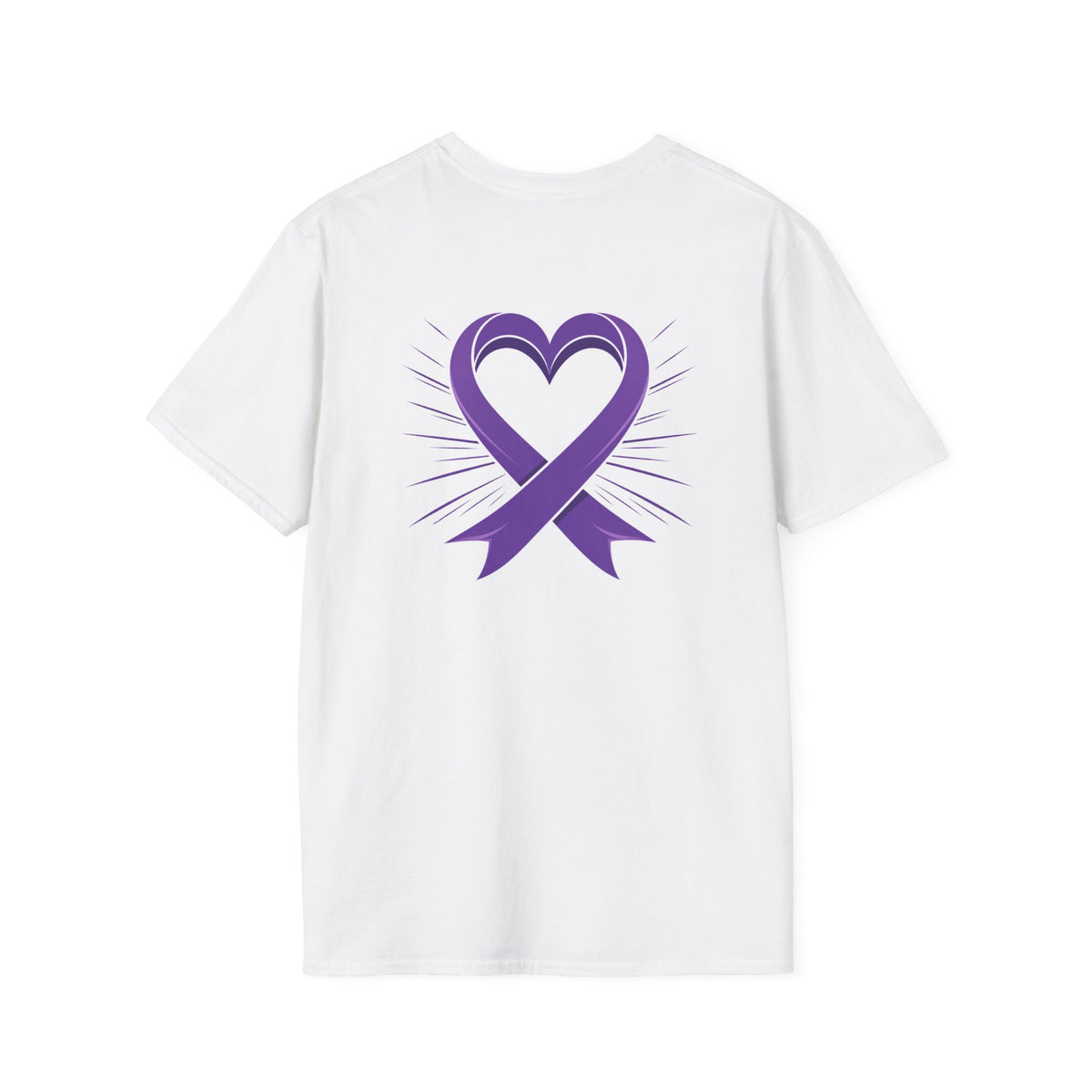 Purple Awareness Ribbon Heart Tee