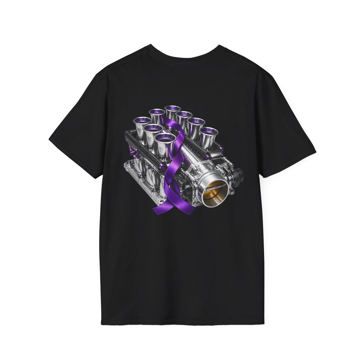 Engine V8 Tee with Purple Awareness Ribbon