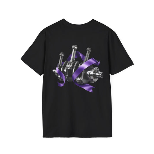 Purple Awareness Ribbon with Crankshaft