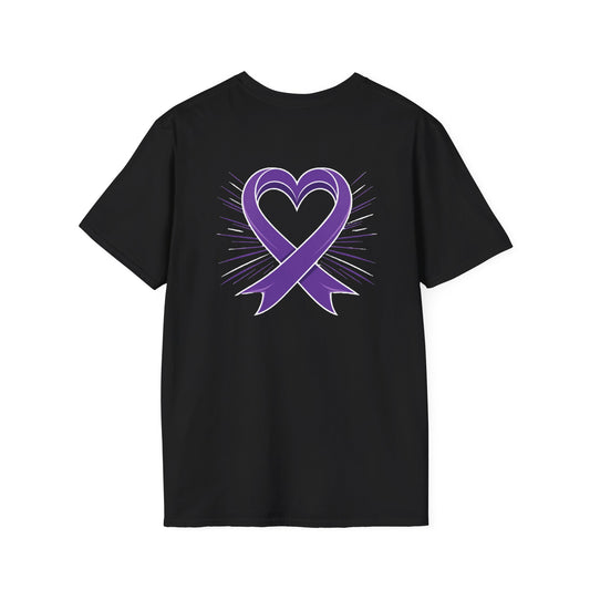 Purple Awareness Ribbon Heart Tee