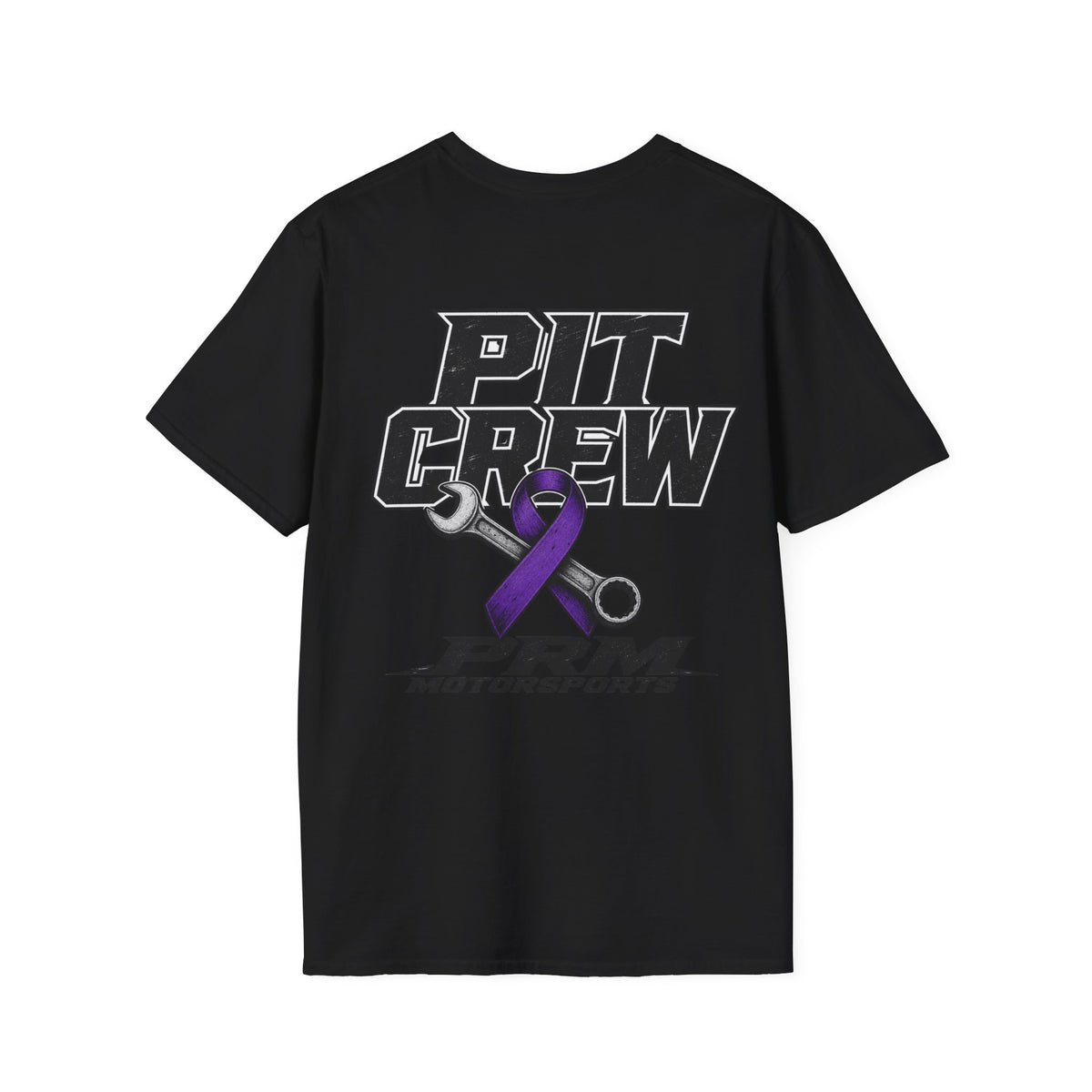 Pit Crew with Purple Awareness Ribbon Tee