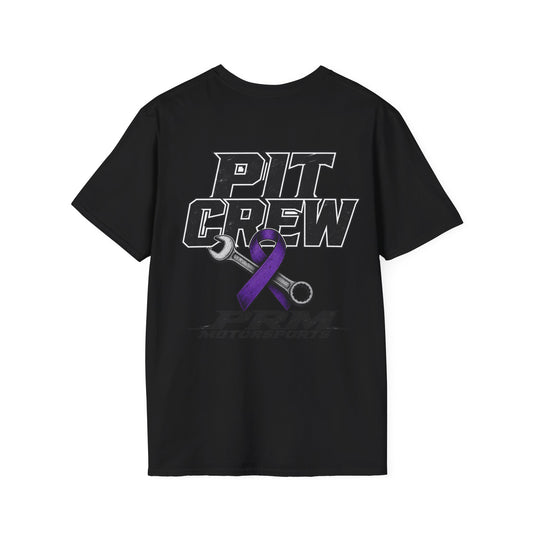Pit Crew with Purple Awareness Ribbon Tee