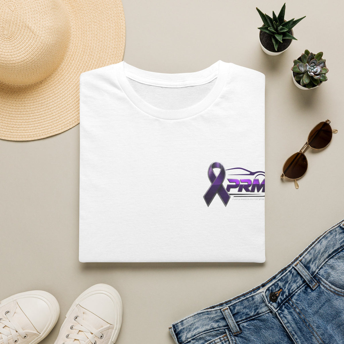Purple Awareness Ribbon with Brake Rotor Graphic (PRM)