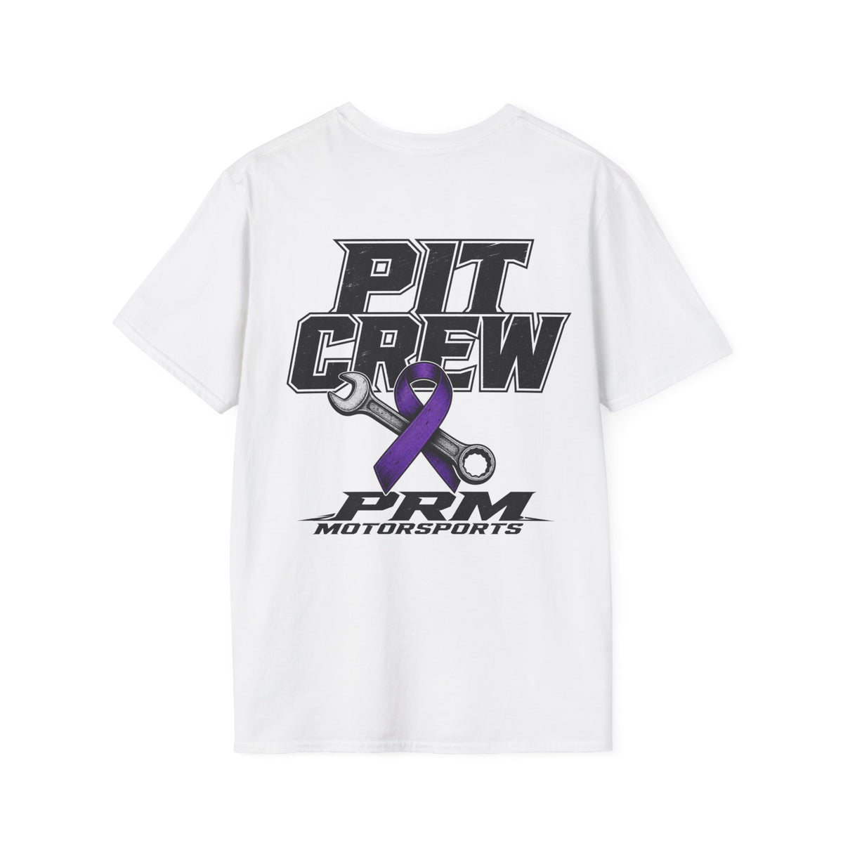 Pit Crew with Purple Awareness Ribbon Tee